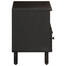 tv-bord 70x33x46 cm massivt mangotræ sort