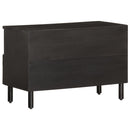 tv-bord 70x33x46 cm massivt mangotræ sort