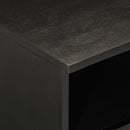tv-bord 70x33x46 cm massivt mangotræ sort