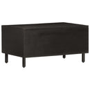 sofabord 80x50x40 cm massivt mangotræ sort