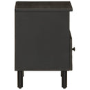 sengeborde 2 stk. 40x33x46 cm massivt mangotræ sort