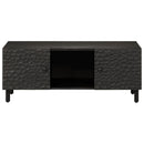 sofabord 100x54x40 cm massivt mangotræ sort