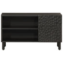 tv-bord 80x31x46 cm massivt mangotræ sort