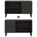 tv-bord 80x31x46 cm massivt mangotræ sort