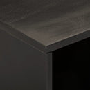 tv-bord 80x31x46 cm massivt mangotræ sort