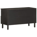 tv-bord 80x33x46 cm massivt mangotræ sort