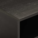 tv-bord 80x33x46 cm massivt mangotræ sort
