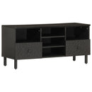 tv-bord 100x33x46 cm massivt mangotræ sort