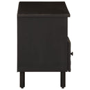 tv-bord 100x33x46 cm massivt mangotræ sort