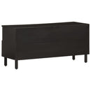 tv-bord 100x33x46 cm massivt mangotræ sort