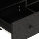 tv-bord 100x33x46 cm massivt mangotræ sort