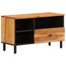 tv-bord 80x33x46 cm massivt akacietræ