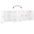 skab 90x34x80 cm konstrueret træ hvid