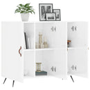 skab 90x34x80 cm konstrueret træ hvid højglans