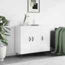 skab 90x34x80 cm konstrueret træ hvid højglans