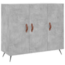 skab 90x34x80 cm konstrueret træ betongrå