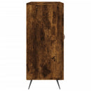 skab 90x34x80 cm konstrueret træ røget egetræsfarve