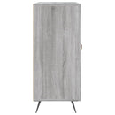 skab 90x34x80 cm konstrueret træ grå sonoma-eg
