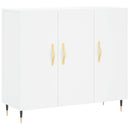 skab 90x34x80 cm konstrueret træ hvid