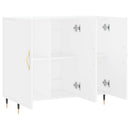 skab 90x34x80 cm konstrueret træ hvid