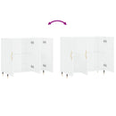 skab 90x34x80 cm konstrueret træ hvid