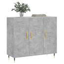 skab 90x34x80 cm konstrueret træ betongrå
