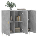 skab 90x34x80 cm konstrueret træ betongrå