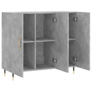 skab 90x34x80 cm konstrueret træ betongrå