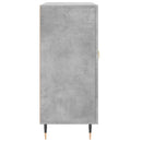 skab 90x34x80 cm konstrueret træ betongrå