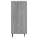 skab 90x34x80 cm konstrueret træ grå sonoma-eg
