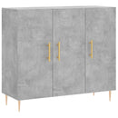 skab 90x34x80 cm konstrueret træ betongrå