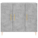 skab 90x34x80 cm konstrueret træ betongrå