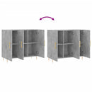 skab 90x34x80 cm konstrueret træ betongrå