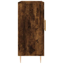 skab 90x34x80 cm konstrueret træ røget egetræsfarve