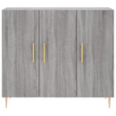 skab 90x34x80 cm konstrueret træ grå sonoma-eg