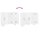 skab 90x34x80 cm konstrueret træ hvid