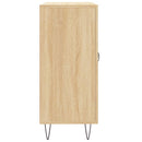 skab 90x34x80 cm konstrueret træ røget egetræsfarve