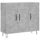skab 90x34x80 cm konstrueret træ betongrå