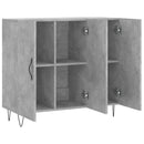 skab 90x34x80 cm konstrueret træ betongrå