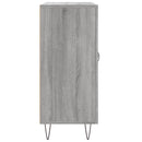 skab 90x34x80 cm konstrueret træ grå sonoma-eg