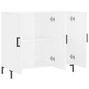 skab 90x34x80 cm konstrueret træ hvid