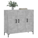 skab 90x34x80 cm konstrueret træ betongrå