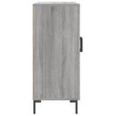 skab 90x34x80 cm konstrueret træ grå sonoma-eg