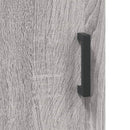 skab 90x34x80 cm konstrueret træ grå sonoma-eg