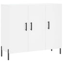 skab 90x34x80 cm konstrueret træ hvid