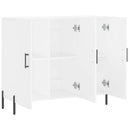 skab 90x34x80 cm konstrueret træ hvid