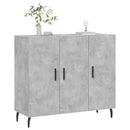 skab 90x34x80 cm konstrueret træ betongrå