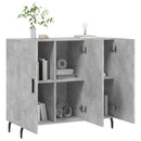 skab 90x34x80 cm konstrueret træ betongrå