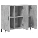 skab 90x34x80 cm konstrueret træ betongrå