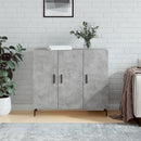 skab 90x34x80 cm konstrueret træ betongrå